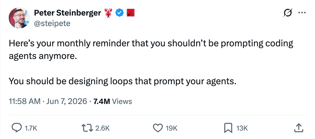 Creator of Open Claw with a similar conclusion